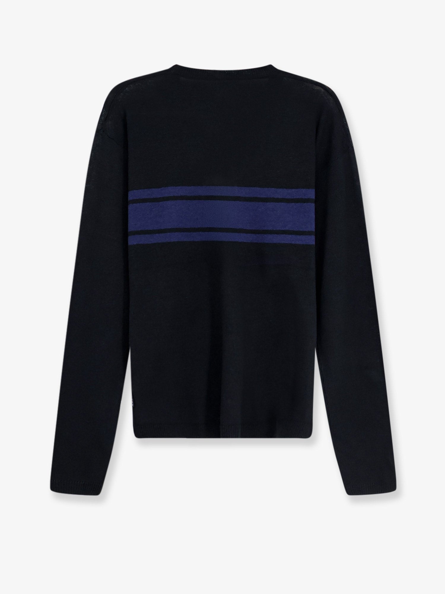 Stussy Men's Striped Cotton and Linen Sweater Black