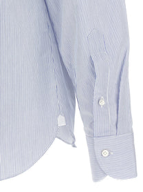Borriello Striped Cotton Shirt Blue