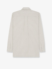 ASPESI Women's Striped Cotton Shirt Beige, view 2