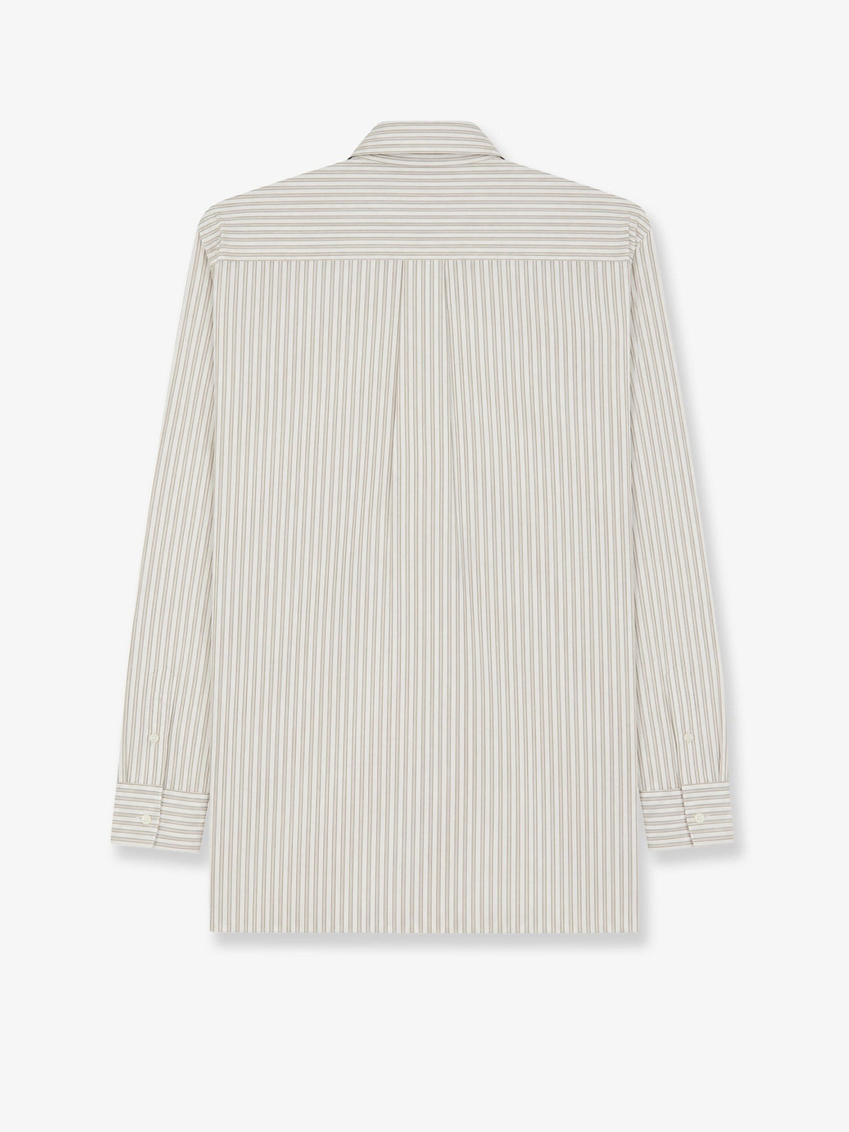 ASPESI Women's Striped Cotton Shirt Beige, view 2