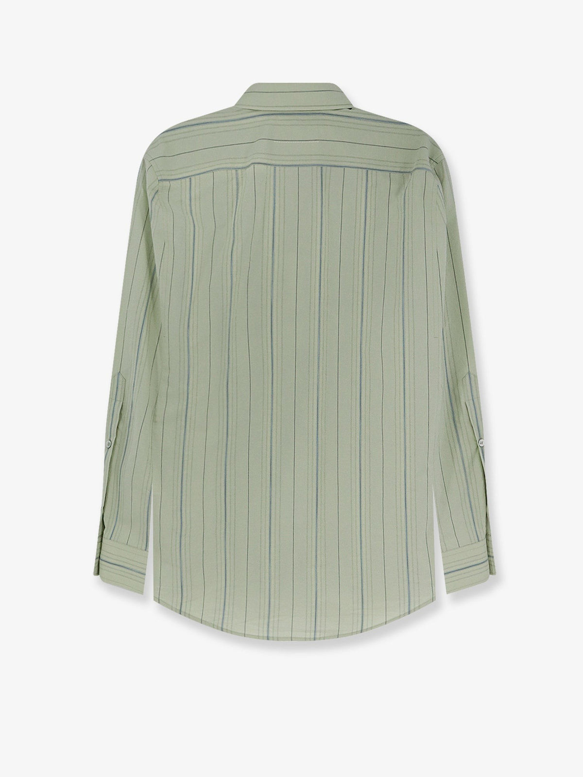 MM6 Maison Margiela Women's Striped Cotton Shirt Green, view 2