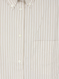ASPESI Women's Striped Cotton Shirt Beige, view 3