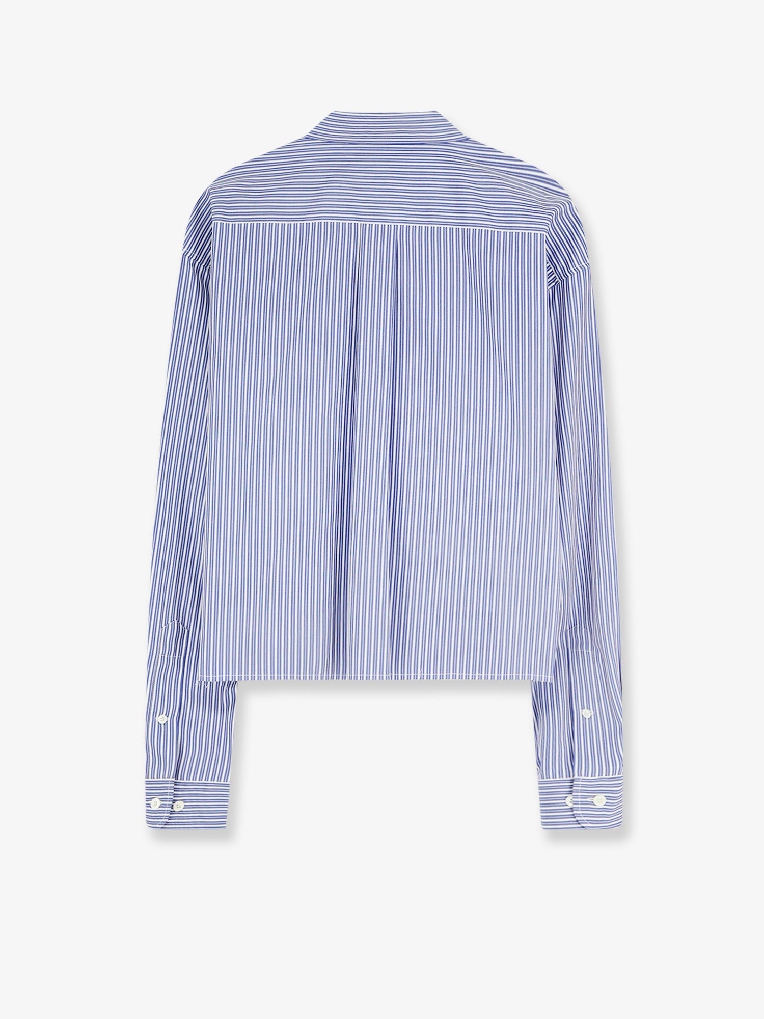 Miu Miu Women's Striped Cotton Shirt White