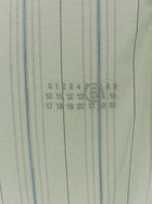 MM6 Maison Margiela Women's Striped Cotton Shirt Green, view 3