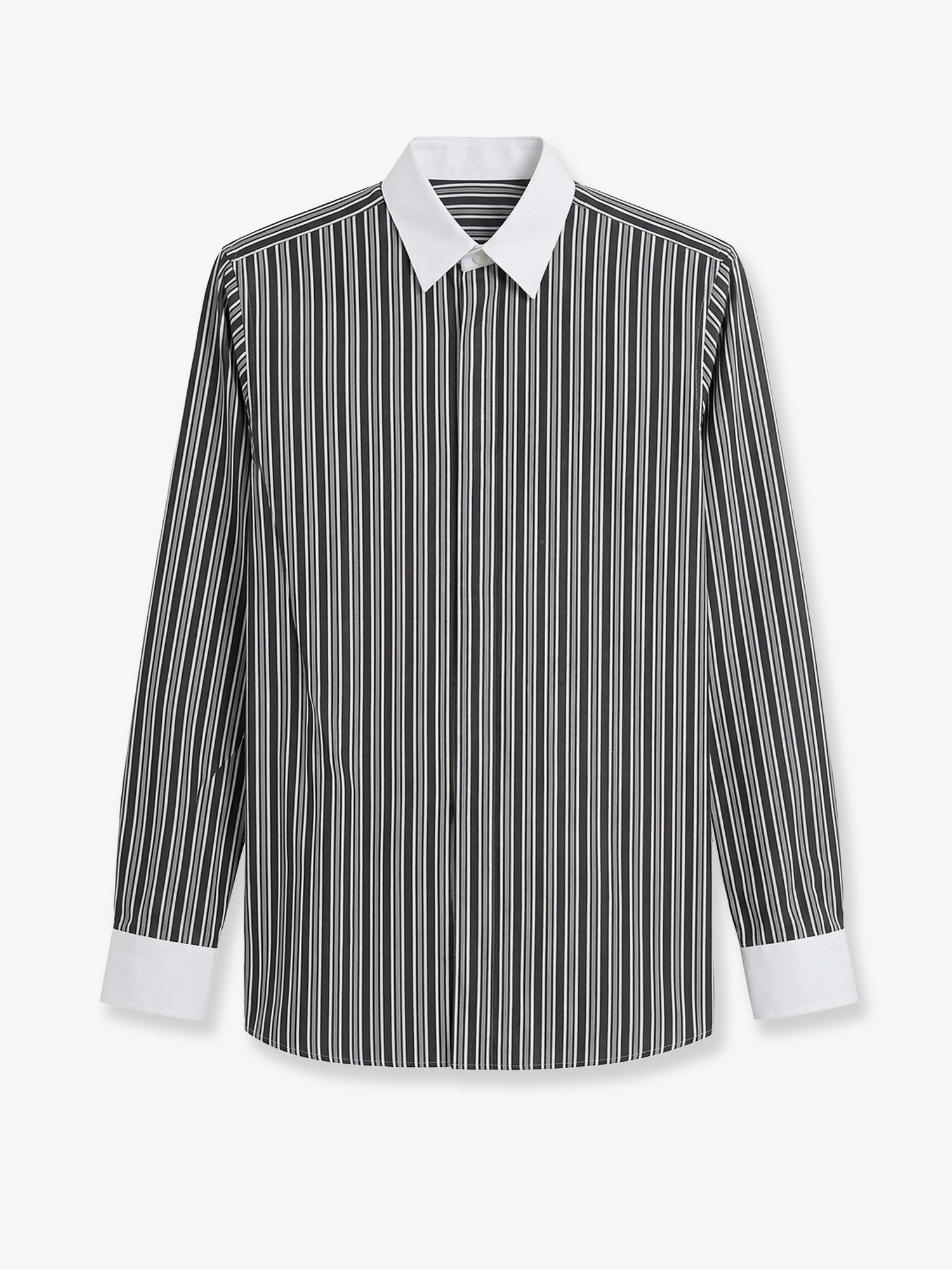 Tom Ford Men's Striped Cotton Shirt Black