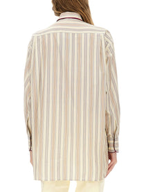 Etro Women's Striped Cotton Shirt Multicolor
