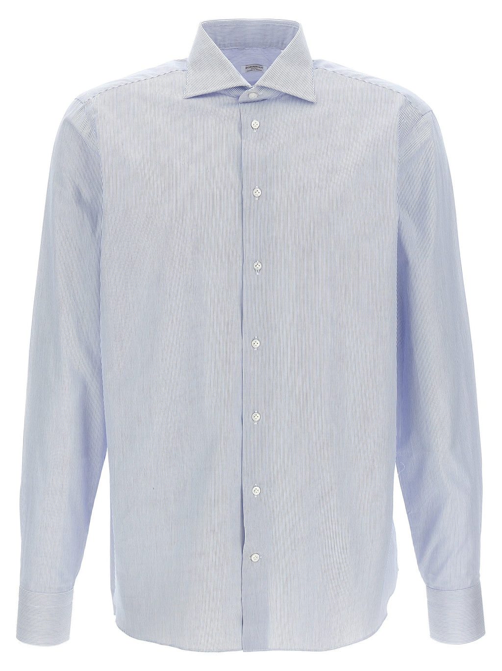 Borriello Striped Cotton Shirt Blue