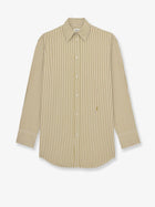 Saint Laurent Women's Striped Shirt Green