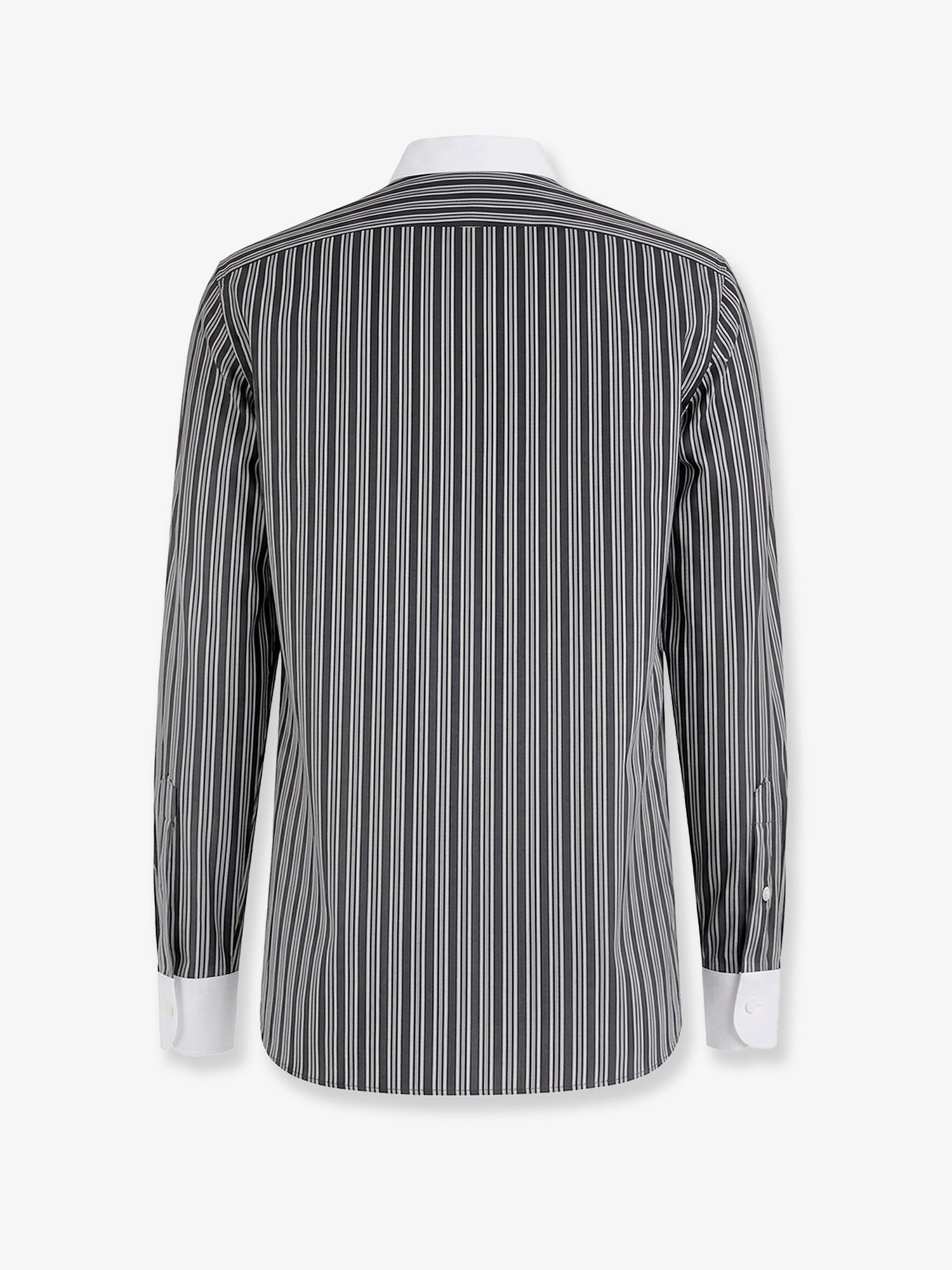 Tom Ford Men's Striped Cotton Shirt Black