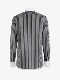 Tom Ford Men's Striped Cotton Shirt Black
