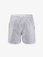 The Attico Women's Striped Cotton Shorts White