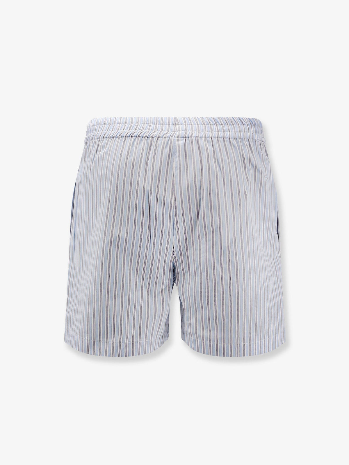 The Attico Women's Striped Cotton Shorts White