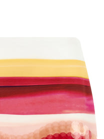 Fendi Striped Cotton Skirt Gold