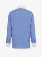 Tom Ford Men's Striped Cottton Shirt White, view 2