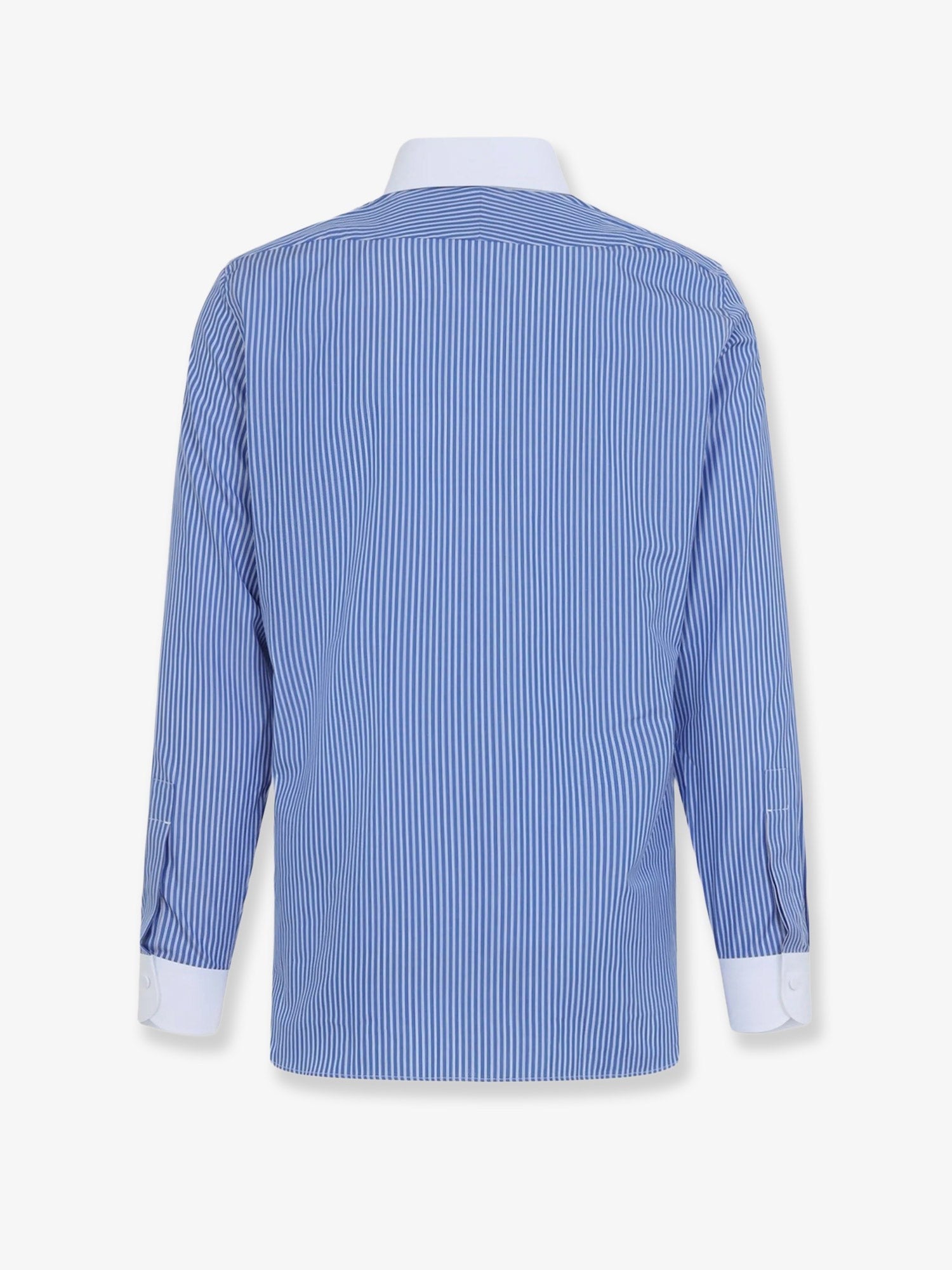 Tom Ford Men's Striped Cottton Shirt White