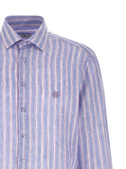 ETRO Striped Linen Shirt Gold, view 3