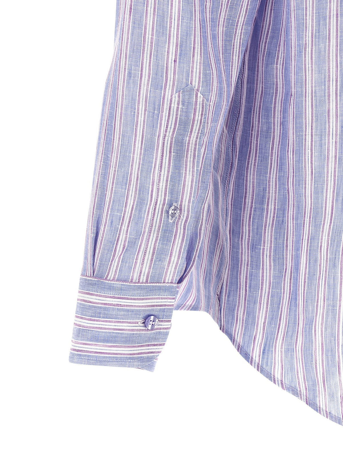 ETRO Striped Linen Shirt Gold