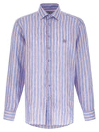 ETRO Striped Linen Shirt Gold