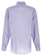 ETRO Striped Linen Shirt Gold, view 2