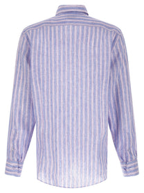 ETRO Striped Linen Shirt Gold