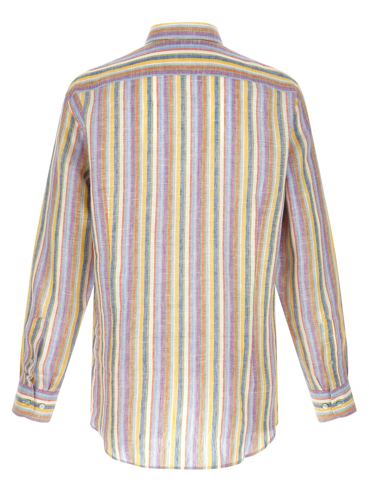 ETRO Striped Linen Shirt Gold