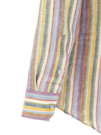 ETRO Striped Linen Shirt Gold