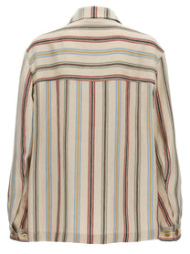 ETRO Striped Overshirt Gold