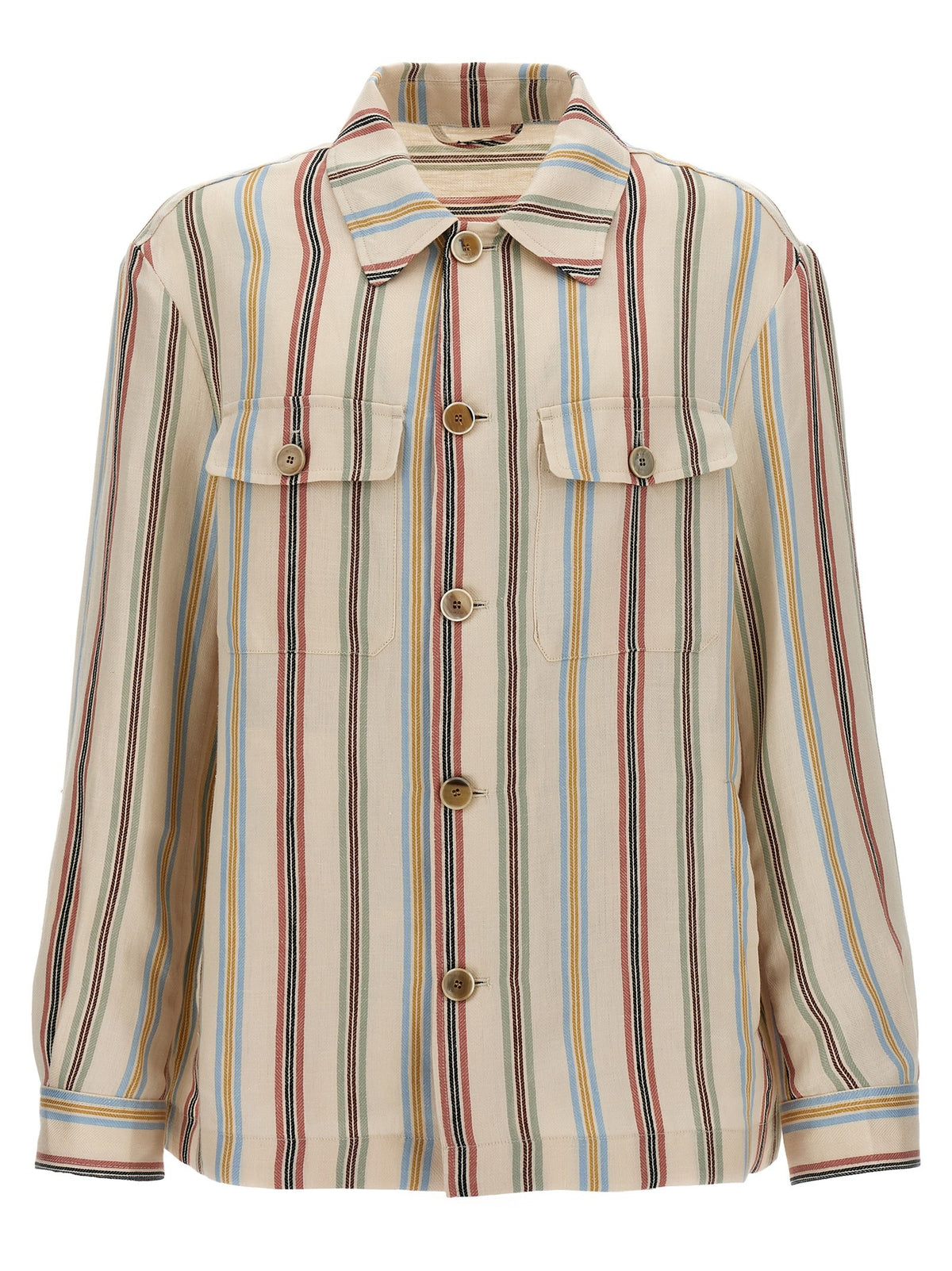 ETRO Striped Overshirt Gold
