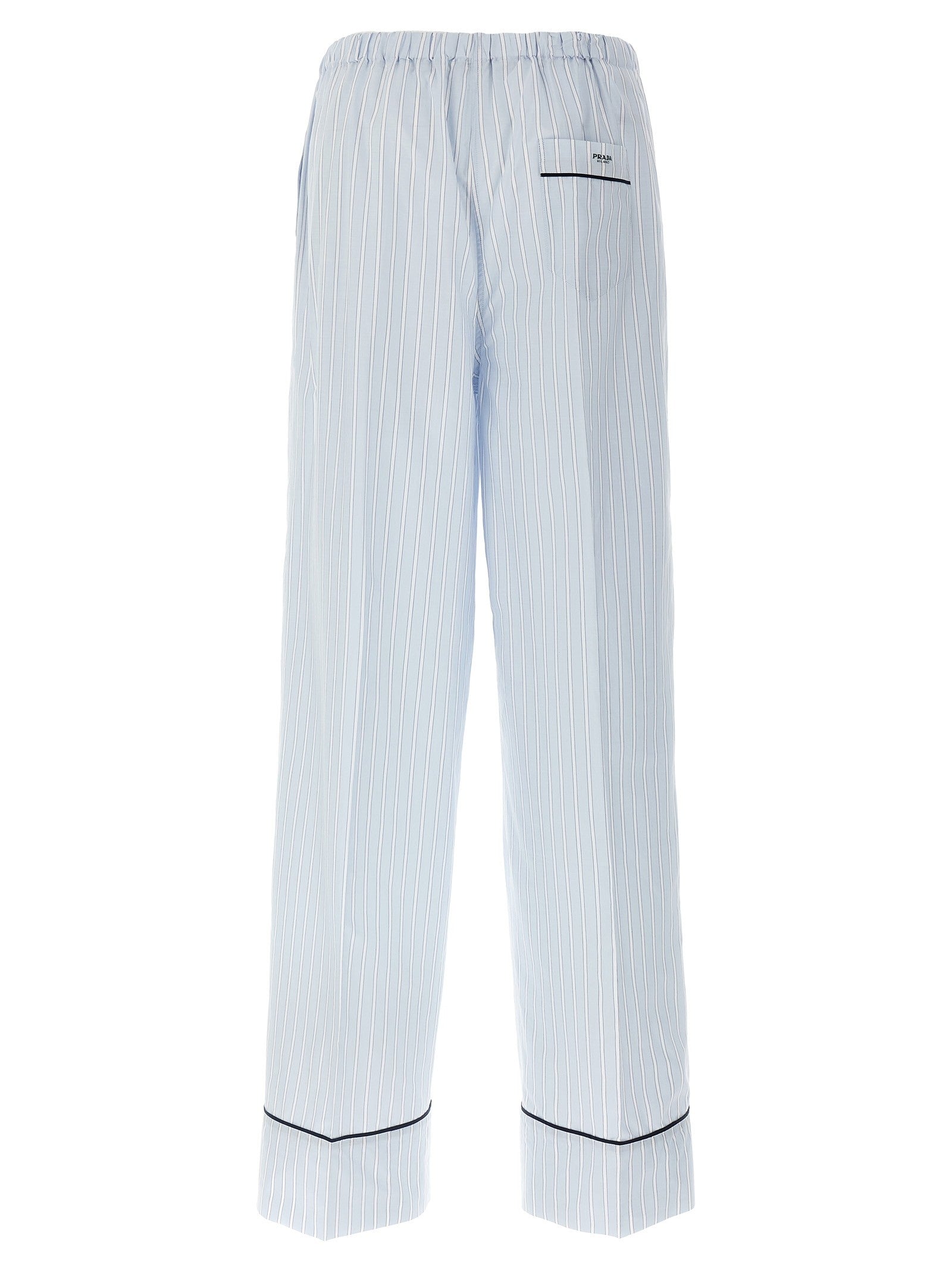 PRADA Striped Pants Blue