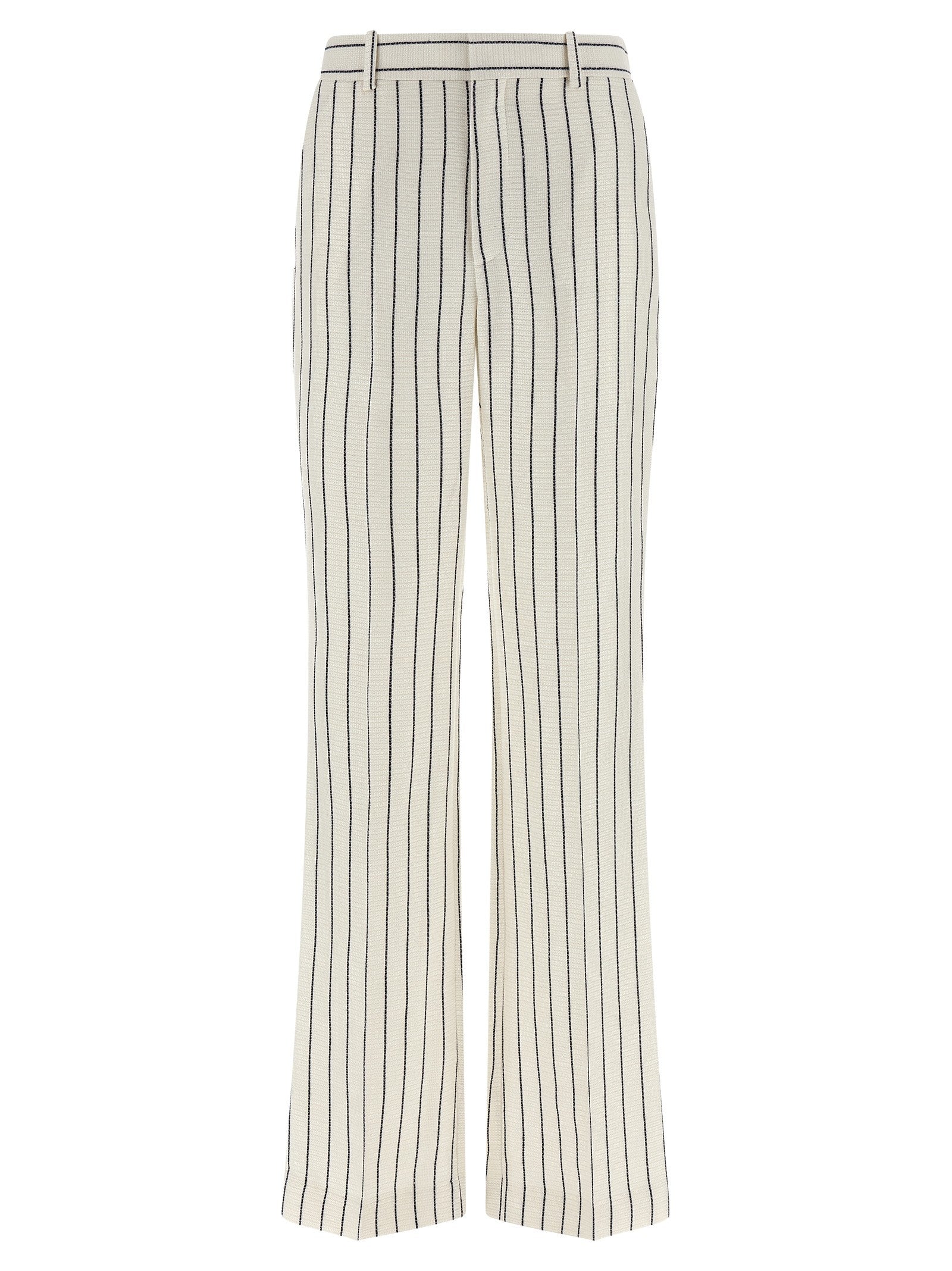 Balmain Striped Pants White