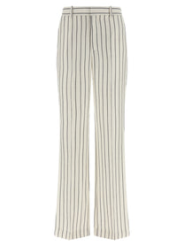 Balmain Striped Pants White