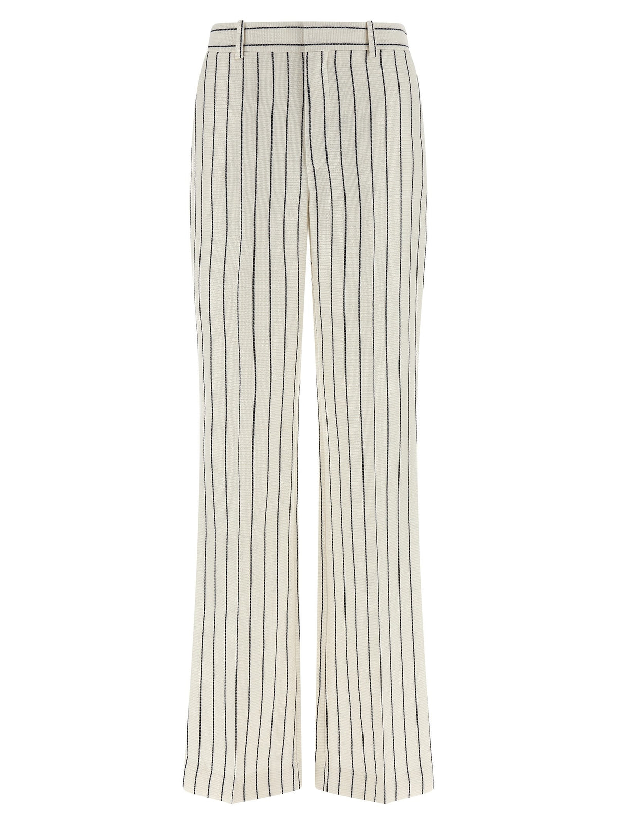 Balmain Striped Pants White