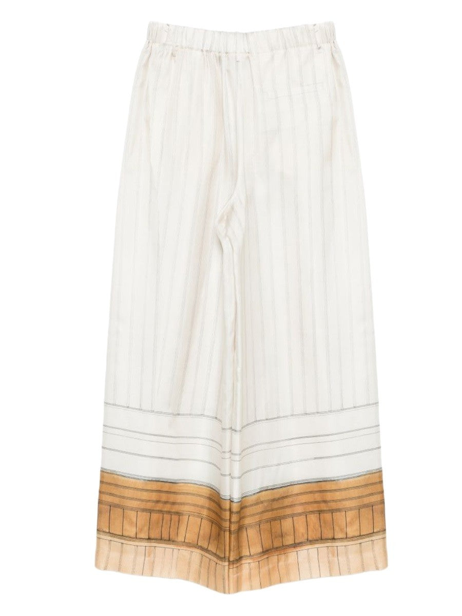 Alysi Women's Striped Pants White