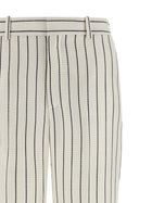Balmain Striped Pants White, view 3