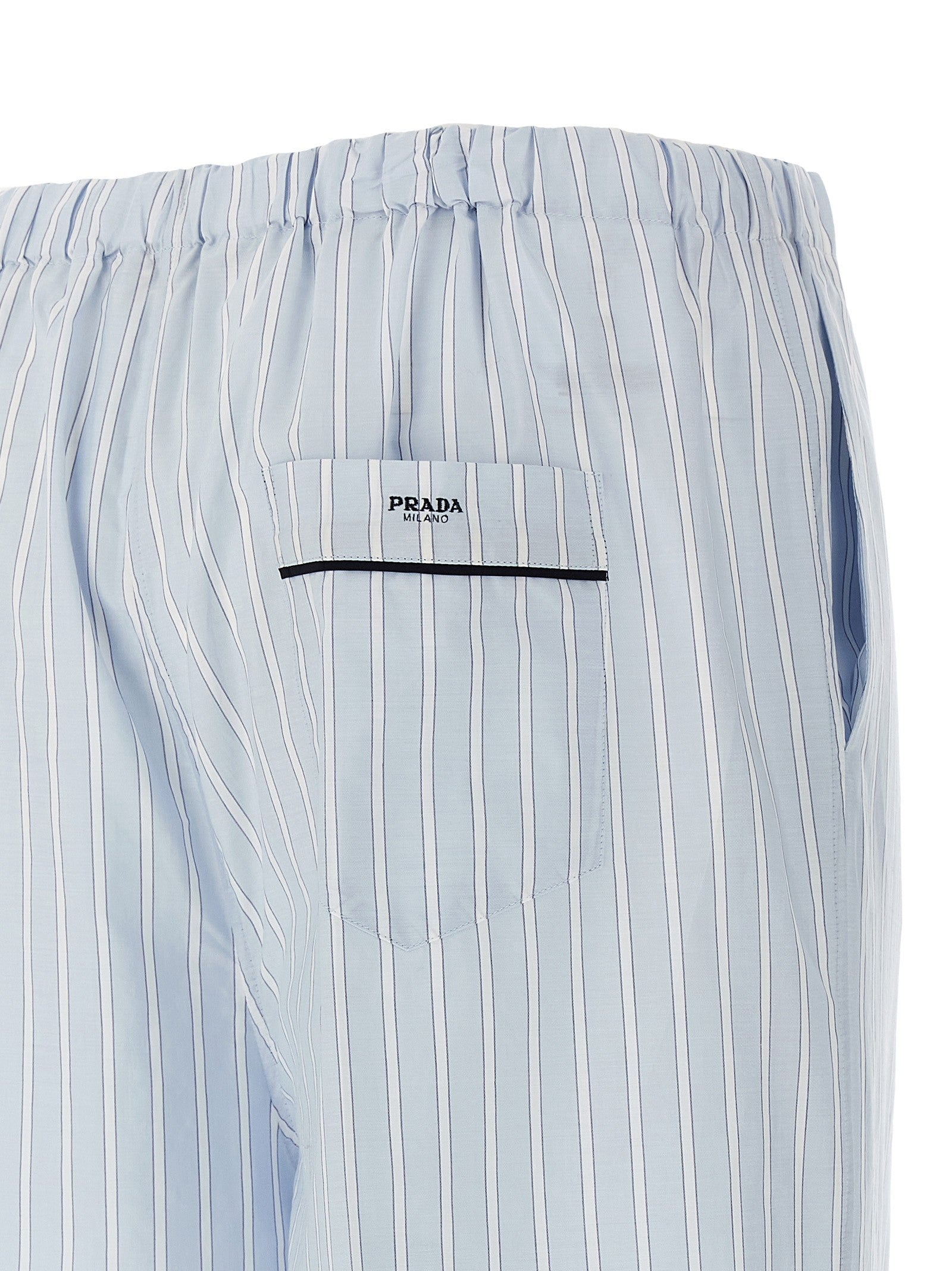 PRADA Striped Pants Blue