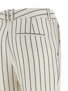 Balmain Striped Pants White, view 4