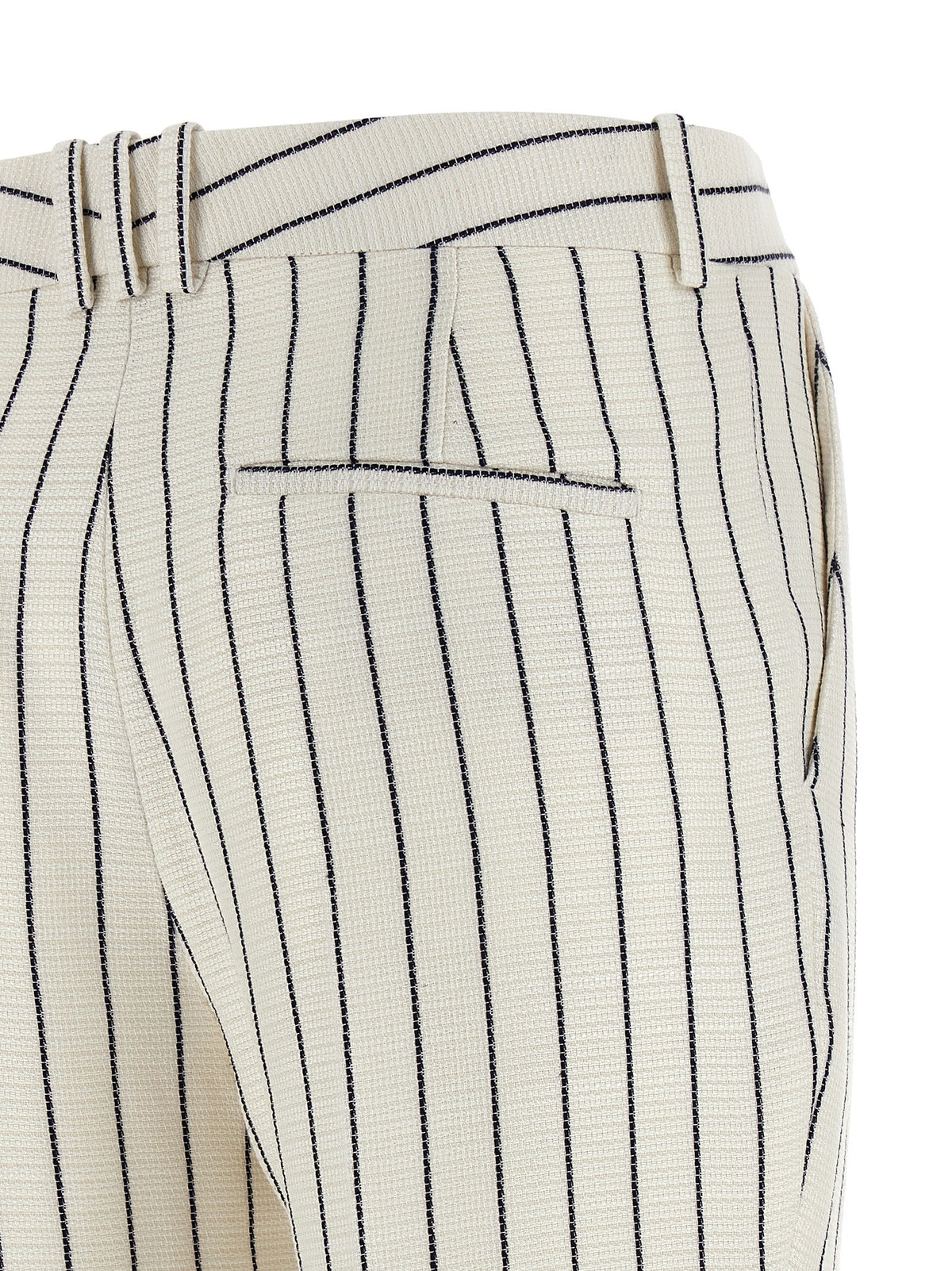 Balmain Striped Pants White, view 4