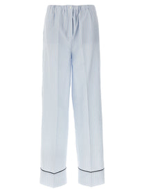 PRADA Striped Pants Blue