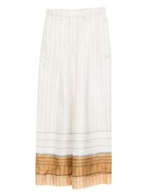 Alysi Women's Striped Pants White