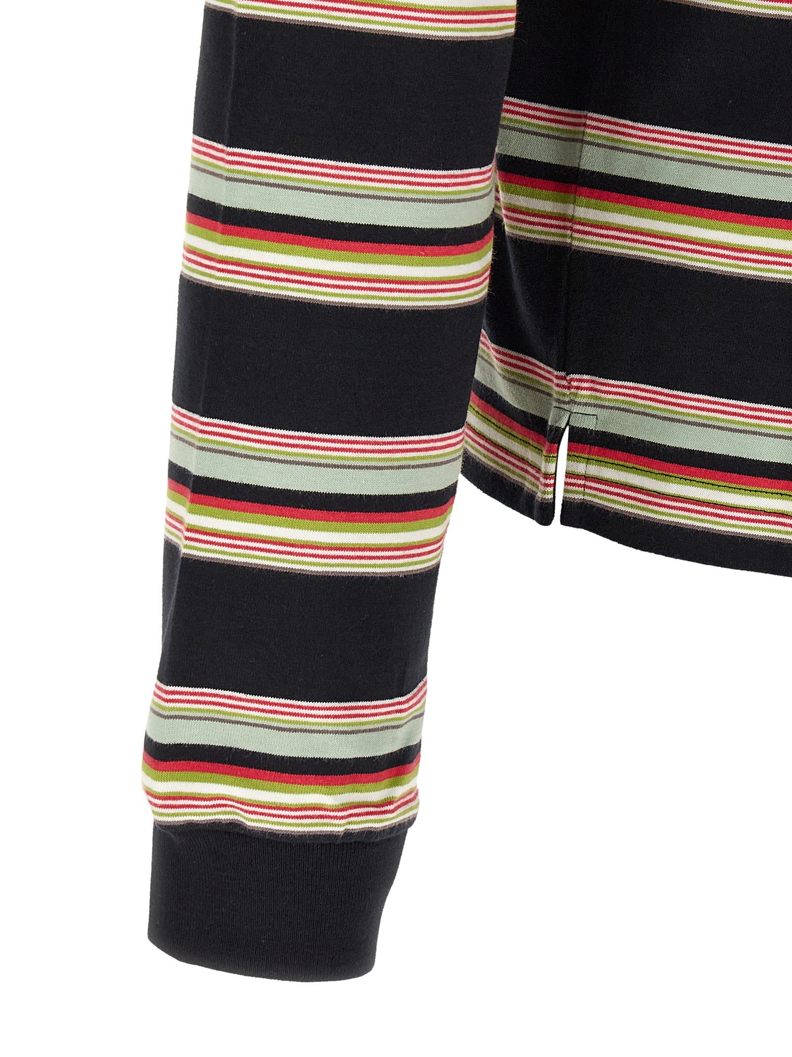 Marni Striped Polo Shirt Gold