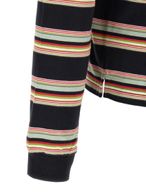 Marni Striped Polo Shirt Gold