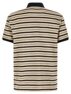 PRADA Striped Polo Shirt Gold, view 2