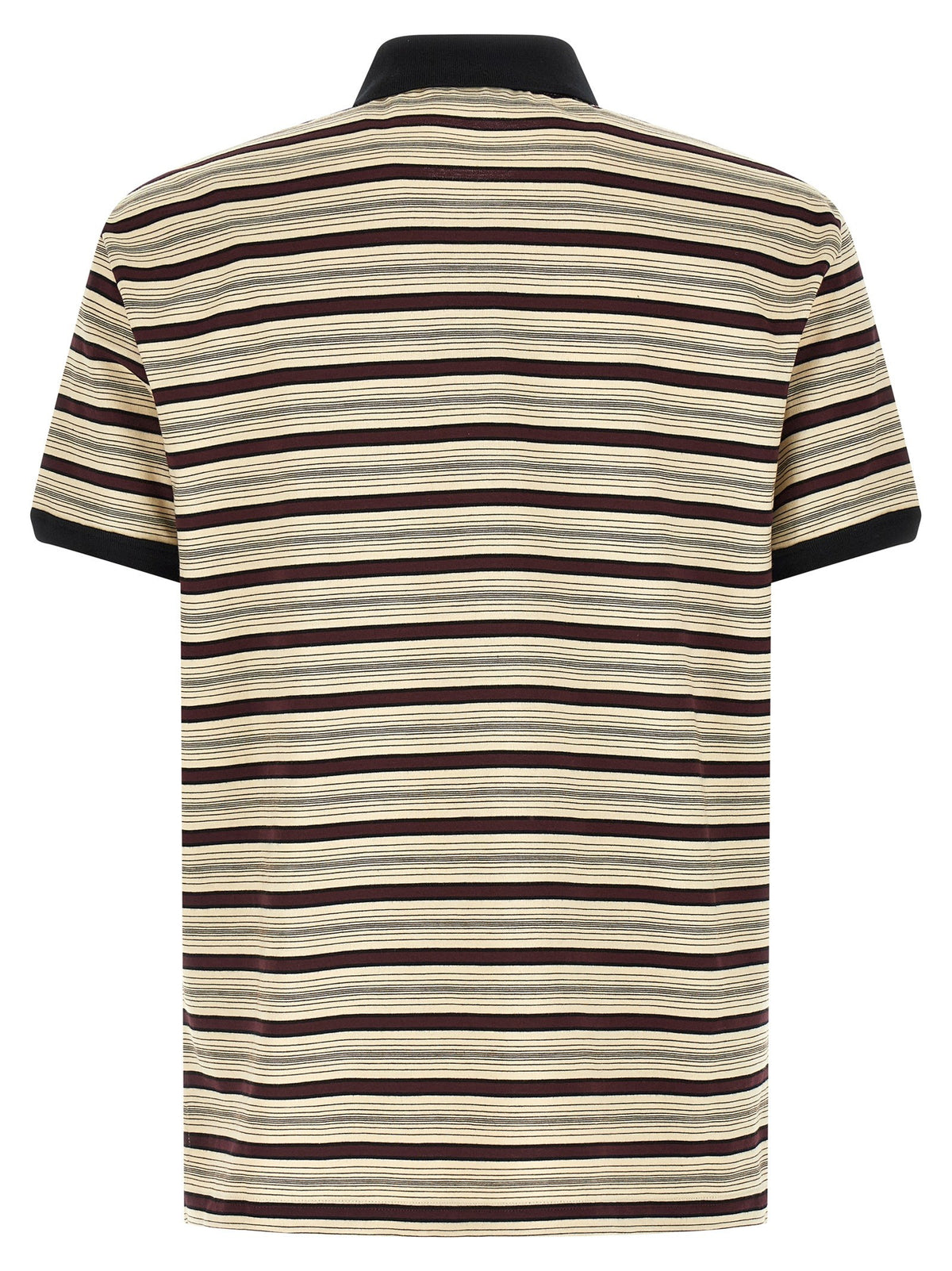 PRADA Striped Polo Shirt Gold, view 2