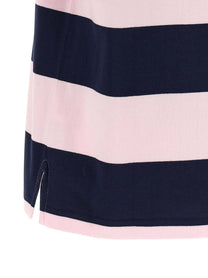 Coperni Striped Polo Shirt Gold