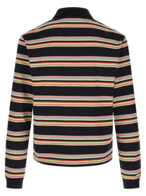 Marni Striped Polo Shirt Gold