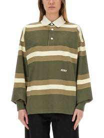 Autry Unisex Striped Polo Green AUTRY