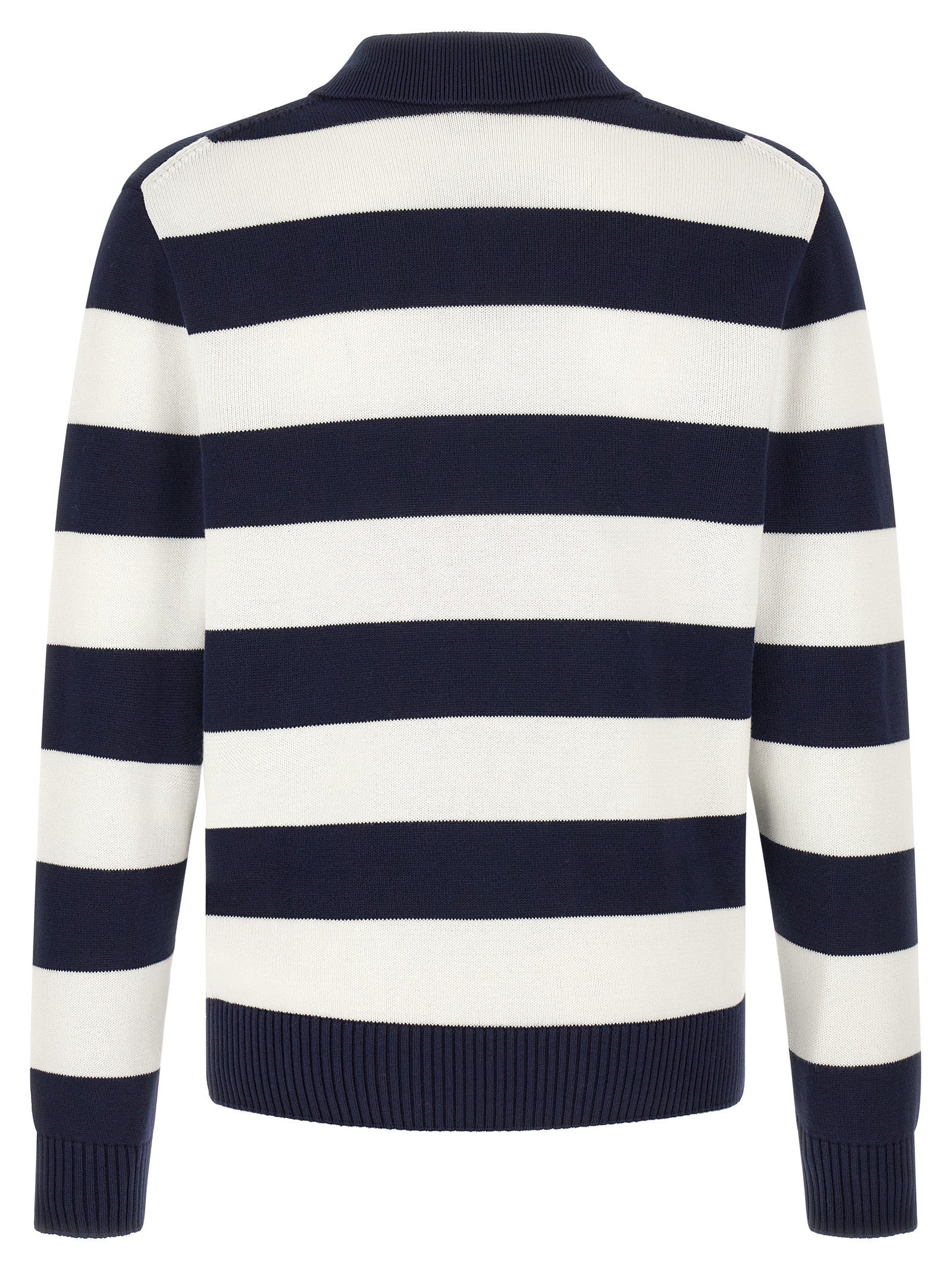Lacoste Striped Pulover White