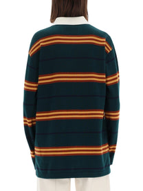 Guest In Residence Women's Striped Rugby Polo Shirt Multicolor Guest In Residence