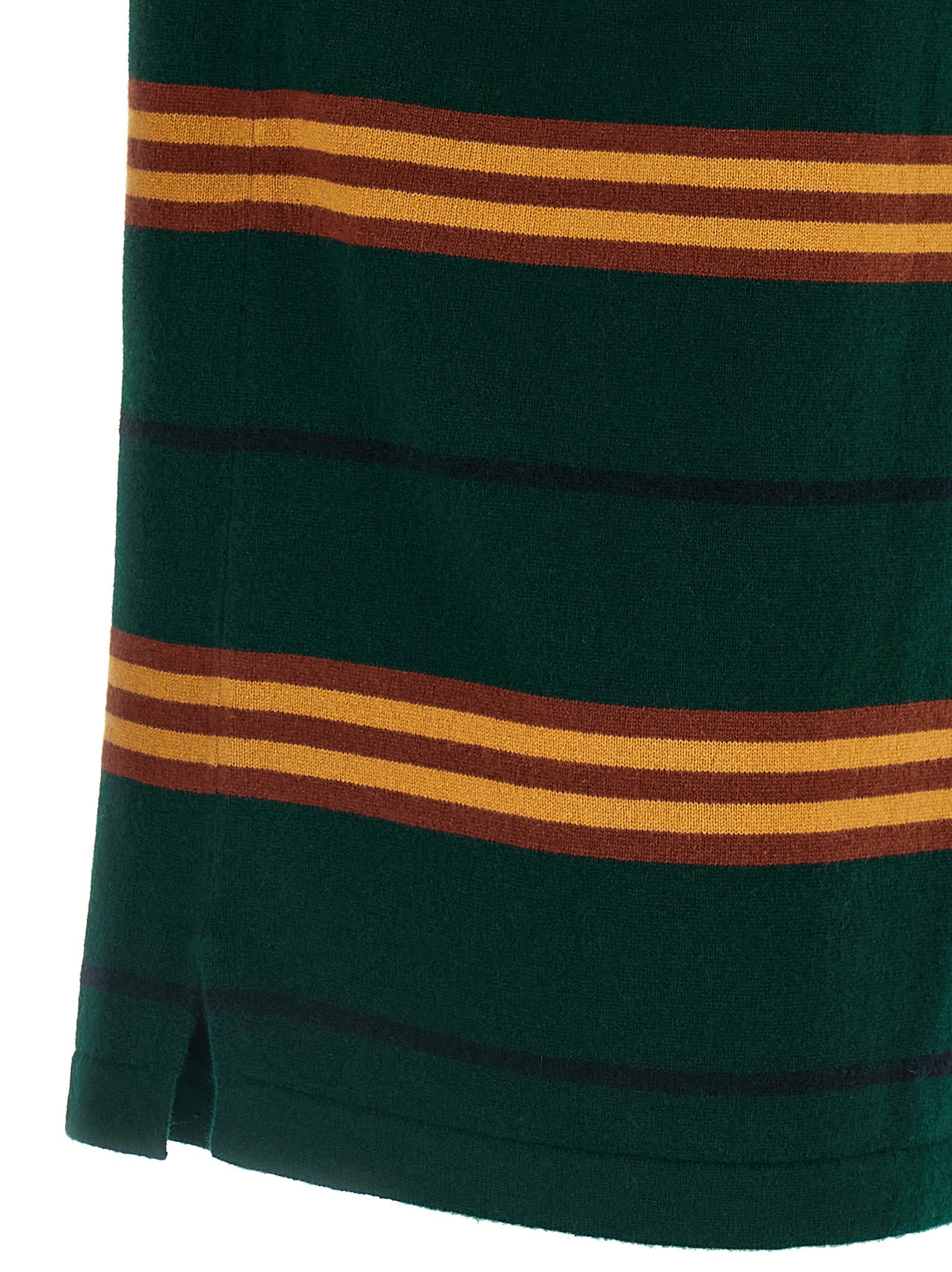 Guest In Residence Striped Rugby Polo Shirt Green