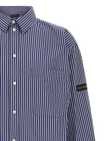 Balenciaga Striped Shirt Blue